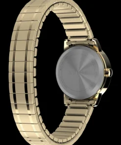 Women Timex Small|Gold-tone*Easy Reader 25mm Stainless Steel Expansion Band Watch