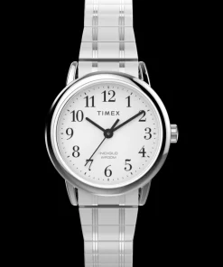 Women Timex Small*Easy Reader 25mm Stainless Steel Expansion Band Watch