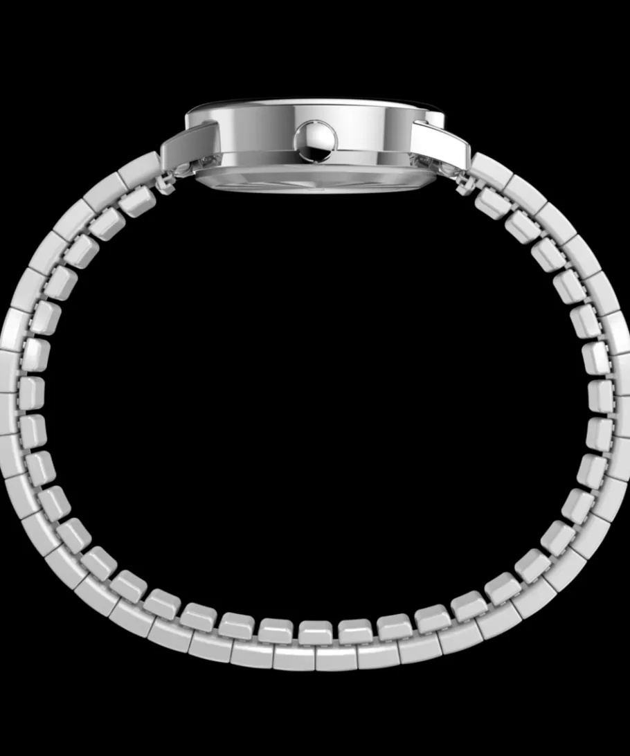 Women Timex Small*Easy Reader 25mm Stainless Steel Expansion Band Watch