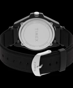 Timex Black Watches*Expedition® Acadia Rugged 42mm Mixed Material Fabric Strap Watch