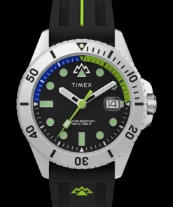 Timex Black Watches|Father's Day Gifts*Expedition Anchorage 42mm Silicone Strap Watch