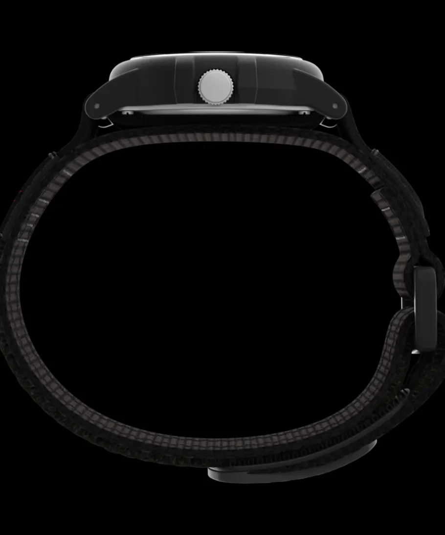 Timex Black Watches*Expedition Camper 38mm Fabric FAST WRAP® Watch