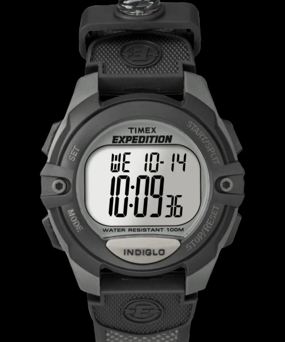 Timex Digital|Chronograph*Expedition Chrono Alarm Timer 41mm Resin Strap Watch