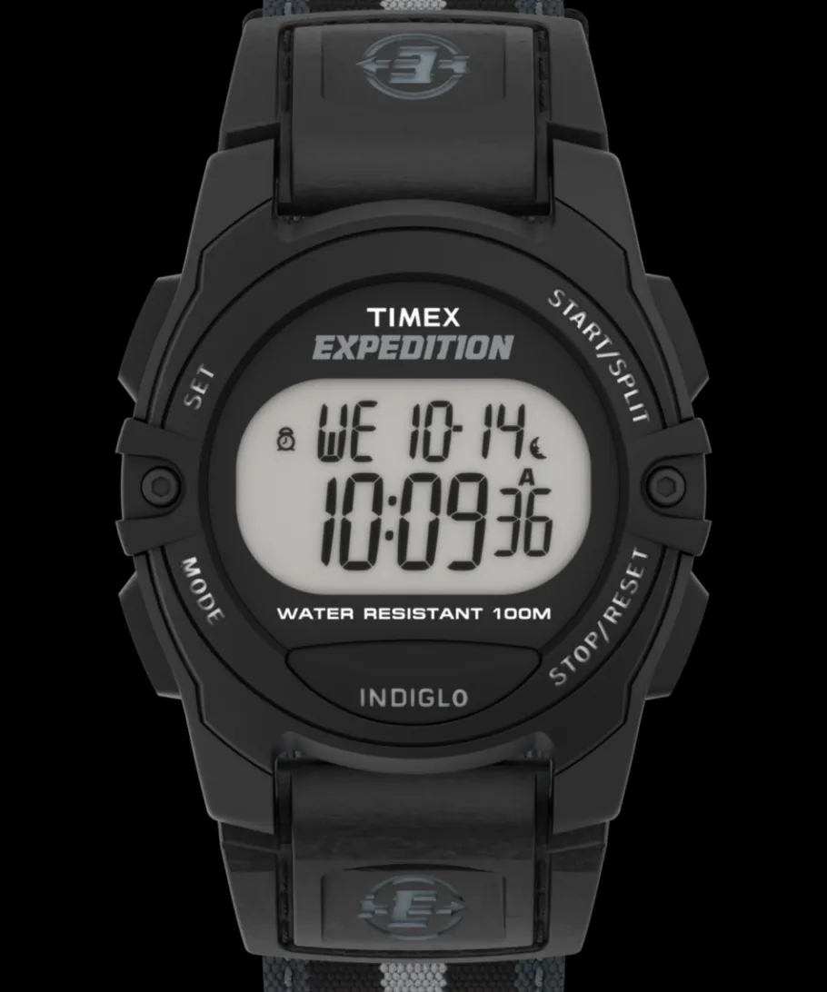 Women Timex Digital|Digital*Expedition Chrono-Alarm-Timer 33mm Fabric Strap Watch