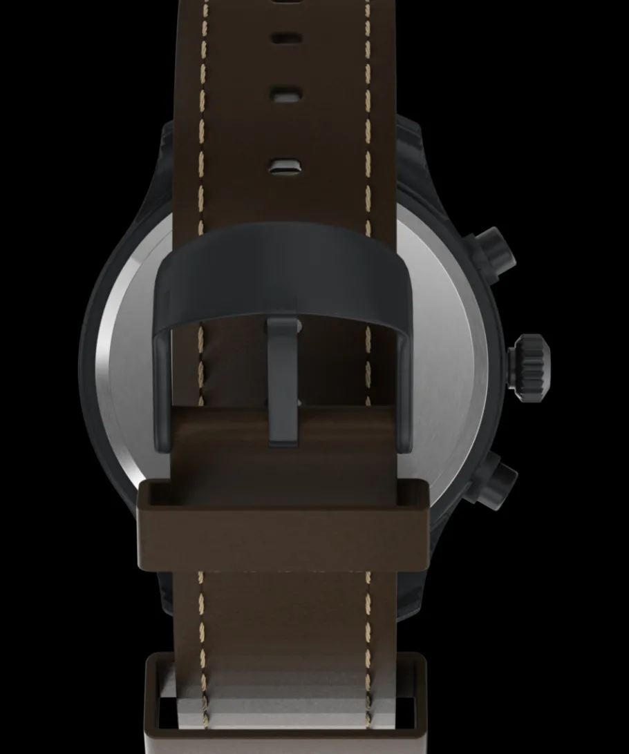 Timex Leather|Chronograph*Expedition Field Leather Chronograph Watch |