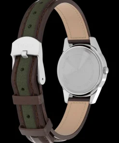 Women Timex Small*Expedition Field Mini 26mm Leather Strap Watch