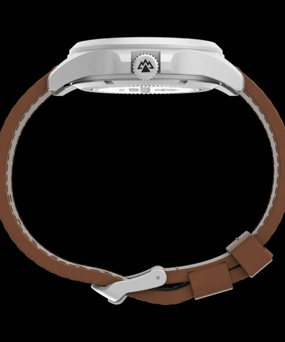 Timex Military Inspired|Leather*Expedition Field Post Solar 41mm Eco-Friendly Leather Strap Watch