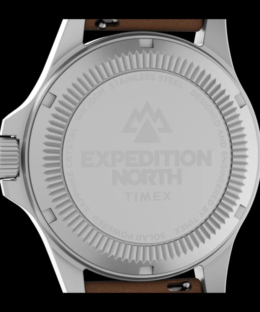 Timex Military Inspired|Leather*Expedition Field Post Solar 41mm Eco-Friendly Leather Strap Watch