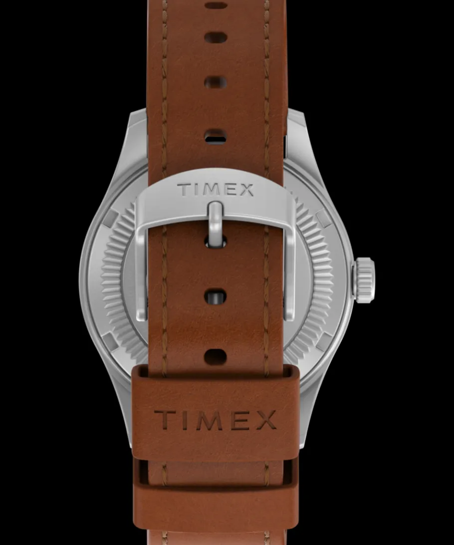 Timex Military Inspired|Leather*Expedition Field Post Solar 36mm Eco-Friendly Leather Strap Watch