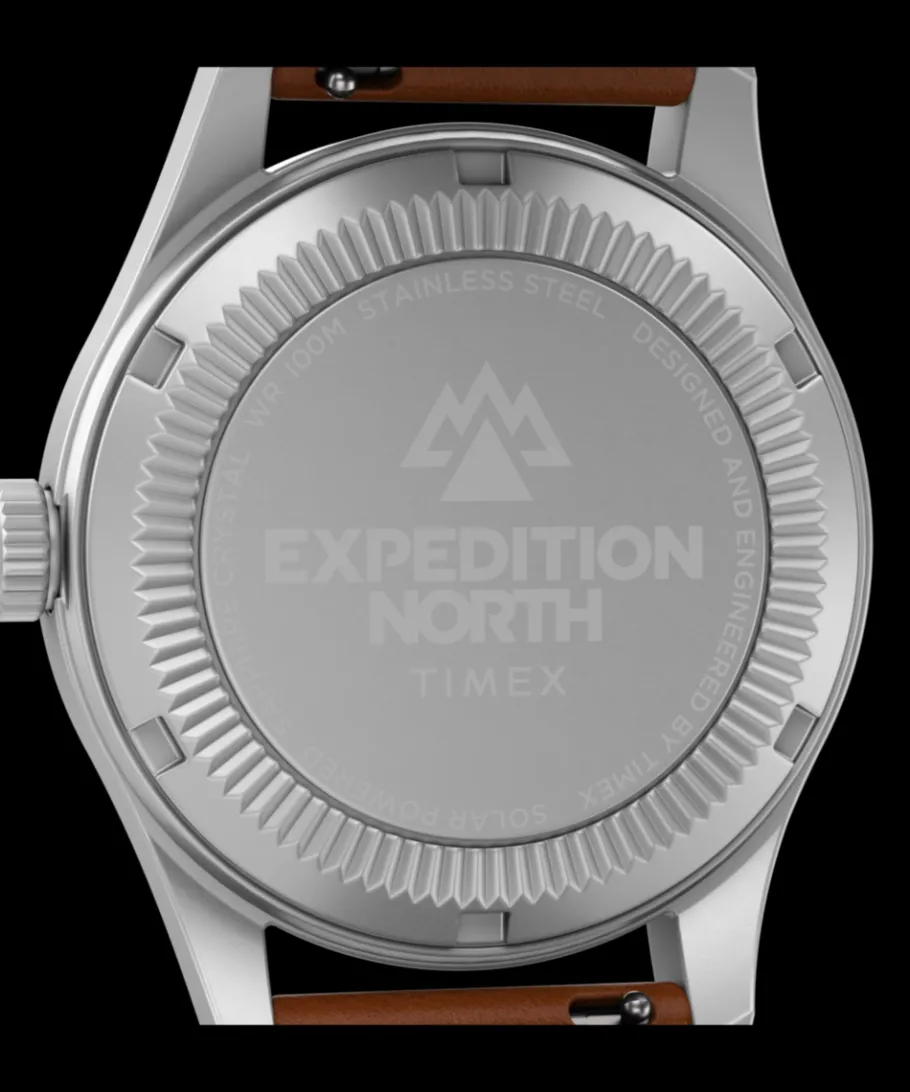 Timex Military Inspired|Leather*Expedition Field Post Solar 36mm Eco-Friendly Leather Strap Watch