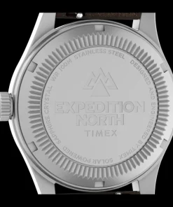 Timex Military Inspired|Leather*Expedition Field Solar 36mm Eco-Friendly Leather Strap Watch