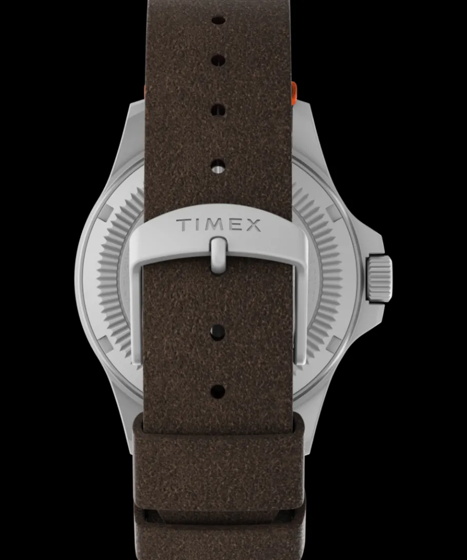 Timex Military Inspired|Leather*Expedition Field Solar 41mm Eco-Friendly Leather Strap Watch
