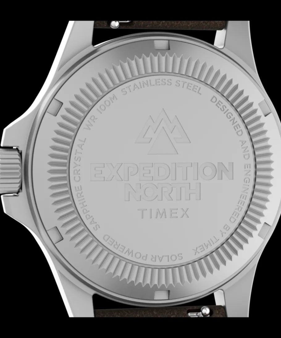 Timex Military Inspired|Leather*Expedition Field Solar 41mm Eco-Friendly Leather Strap Watch