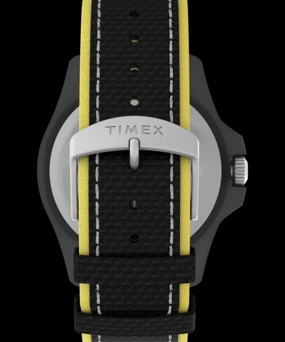 Timex Black Watches|Father's Day Gifts*Expedition Freedive Ocean #tide Fabric Strap Watch