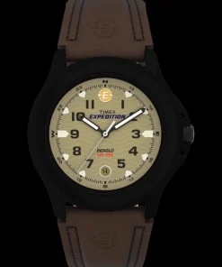 Timex Leather*Expedition Metal Field 40mm Leather Strap Watch
