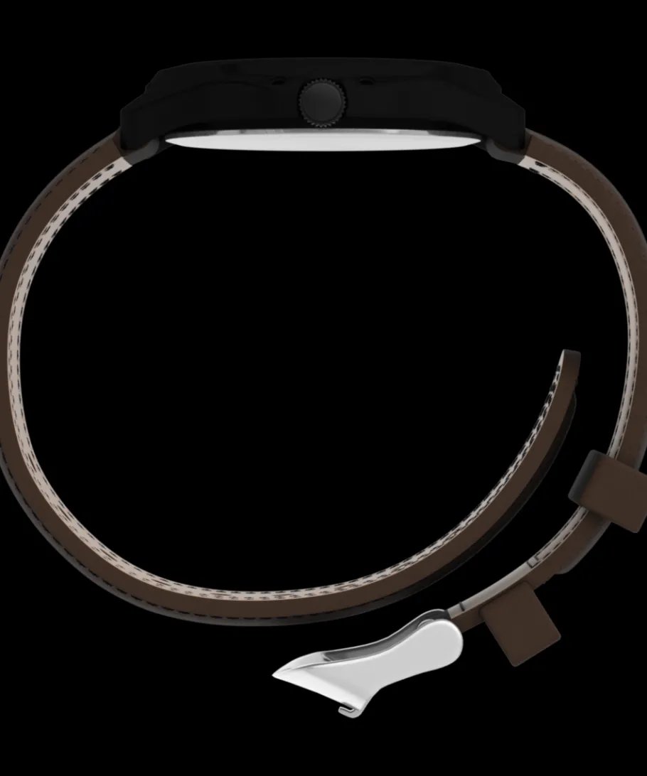 Timex Leather*Expedition Metal Field 40mm Leather Strap Watch