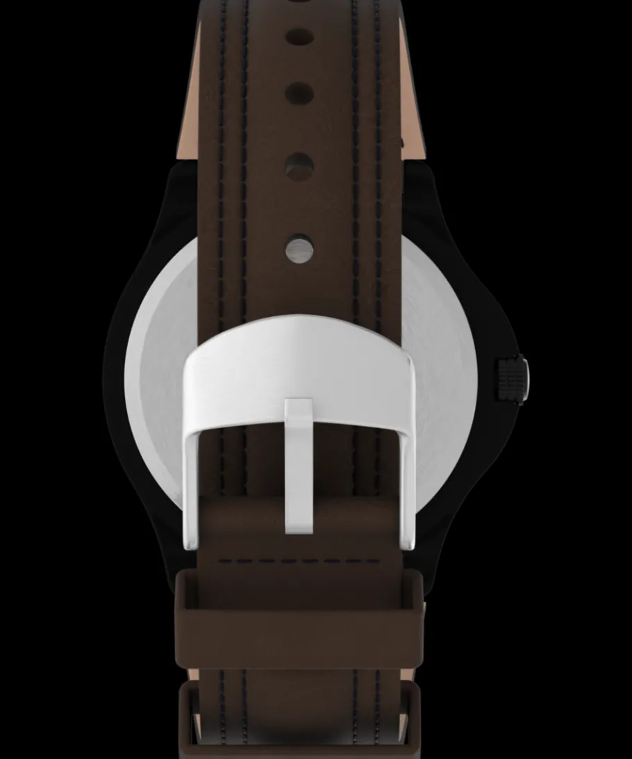 Timex Leather*Expedition Metal Field 40mm Leather Strap Watch