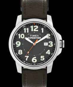 Timex Leather*Expedition Metal Field 40mm Leather Strap Watch