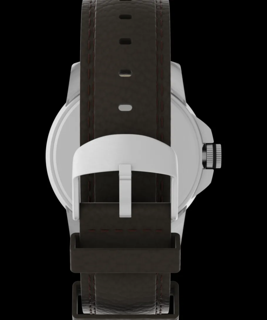 Timex Leather*Expedition Metal Field 40mm Leather Strap Watch