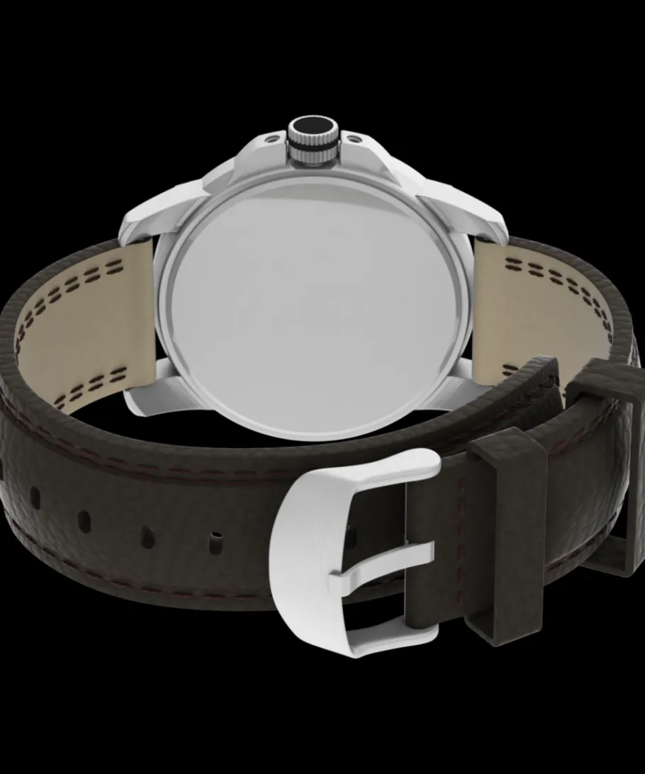 Timex Leather*Expedition Metal Field 40mm Leather Strap Watch