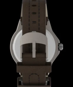 Timex Leather*Expedition Metal Tech 40mm Leather Strap Watch