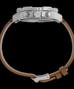 Timex Leather|Chronograph*Expedition Ridge Chronograph 42mm Eco-Friendly Leather Strap Watch