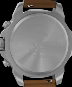 Timex Leather|Chronograph*Expedition Ridge Chronograph 42mm Eco-Friendly Leather Strap Watch