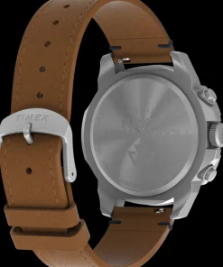 Timex Leather|Chronograph*Expedition Ridge Chronograph 42mm Eco-Friendly Leather Strap Watch