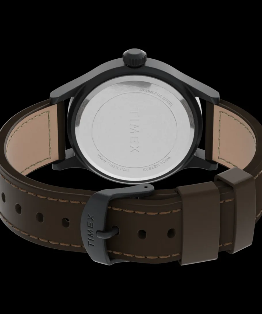 Timex Leather*Expedition Scout 40mm Leather Strap Watch