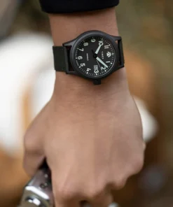 Timex Military Inspired|Black Watches*Expedition Sierra 40mm Recycled Fabric Strap Watch
