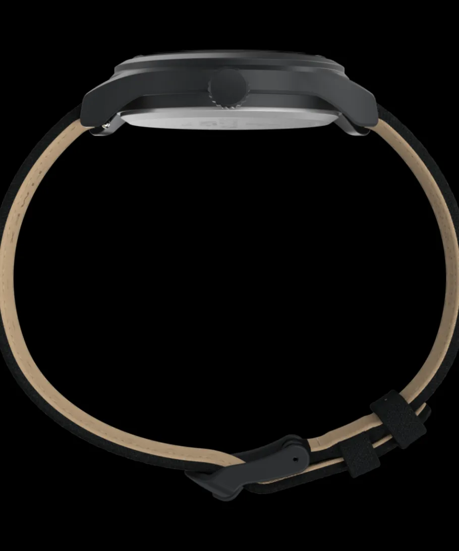 Timex Military Inspired|Black Watches*Expedition Sierra 40mm Recycled Fabric Strap Watch