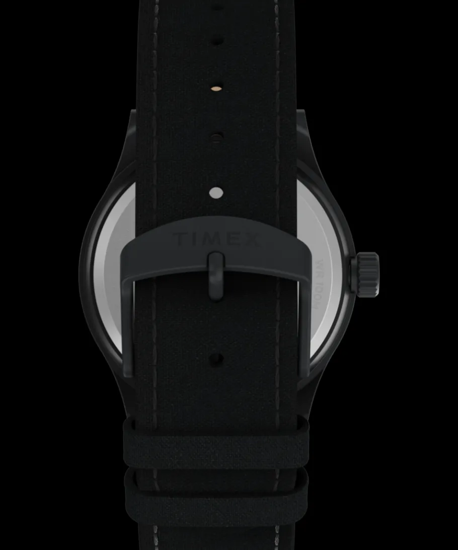 Timex Military Inspired|Black Watches*Expedition Sierra 40mm Recycled Fabric Strap Watch
