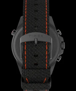 Timex Black Watches|Father's Day Gifts*Expedition Tide-Temp-Compass 43mm Eco-Friendly Fabric Strap Watch