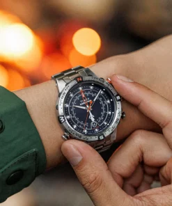 Timex Stainless Steel|Father's Day Gifts*Expedition Tide-Temp-Compass 45mm Stainless Steel Bracelet Watch