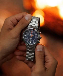 Timex Stainless Steel|Father's Day Gifts*Expedition Tide-Temp-Compass 45mm Stainless Steel Bracelet Watch
