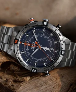 Timex Stainless Steel|Father's Day Gifts*Expedition Tide-Temp-Compass 45mm Stainless Steel Bracelet Watch