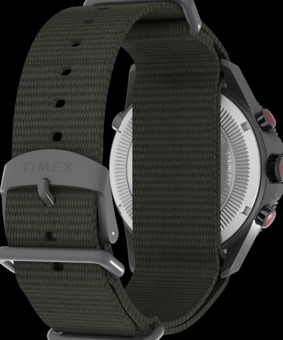 Timex Father's Day Gifts*Expedition Tide-Temp-Compass 43mm Fabric Strap Watch