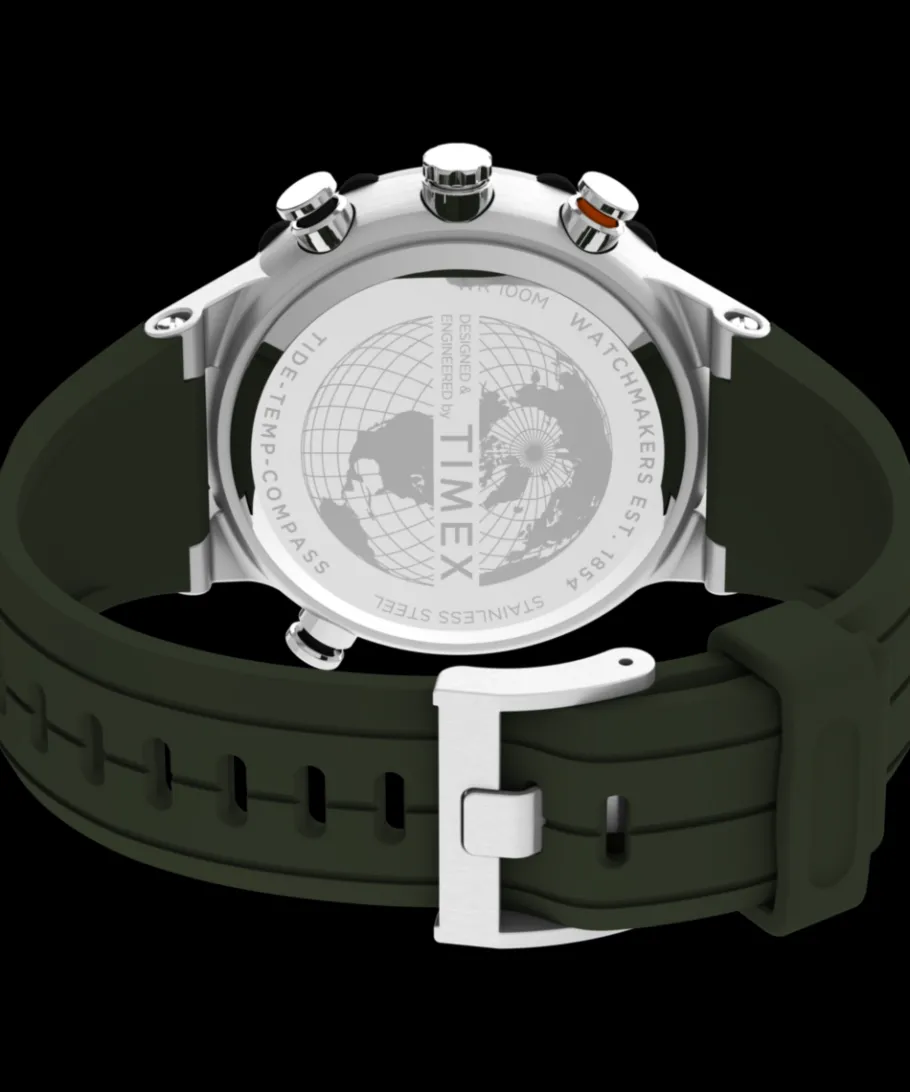 Timex Father's Day Gifts*Expedition Tide-Temp-Compass 45mm Silicone Strap Watch