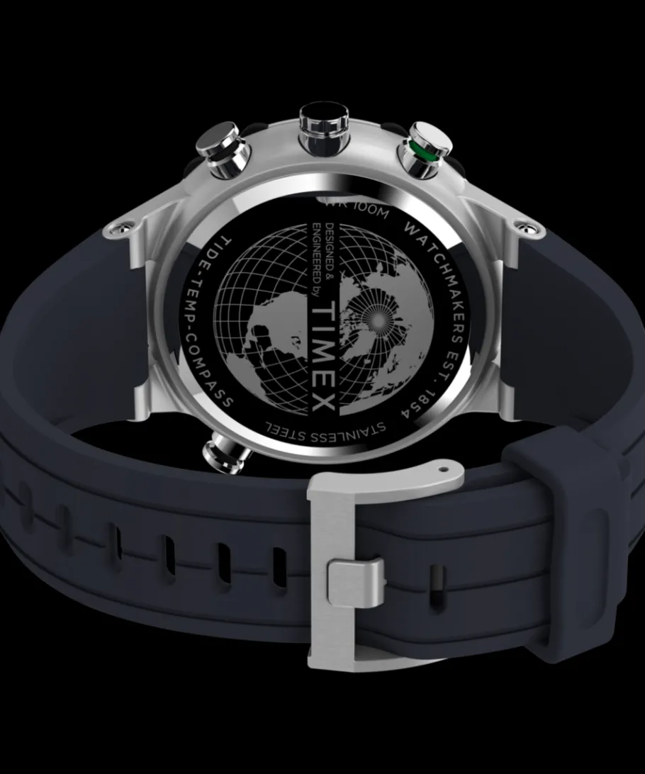 Timex Father's Day Gifts*Expedition Tide-Temp-Compass 45mm Silicone Strap Watch