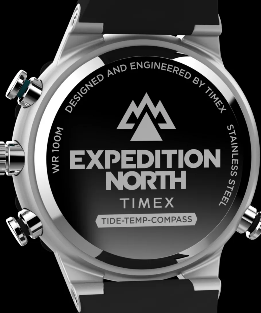 Timex Father's Day Gifts*Expedition Tide-Temp-Compass 45mm Silicone Strap Watch
