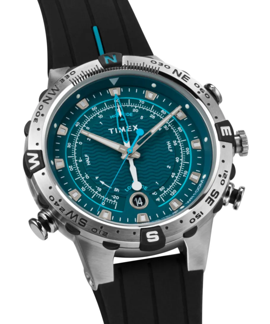 Timex Father's Day Gifts*Expedition Tide-Temp-Compass 45mm Silicone Strap Watch