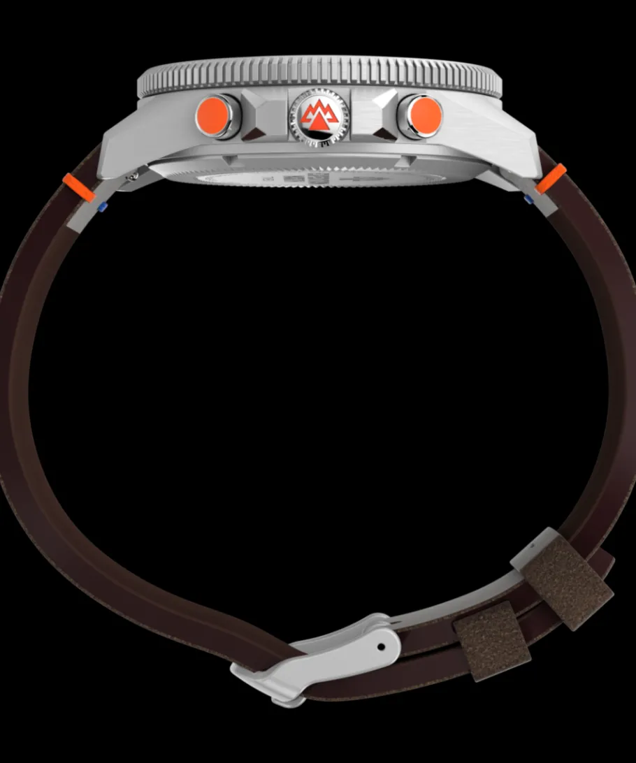 Timex Leather|Father's Day Gifts*Expedition Tide-Temp-Compass 43mm Eco-Friendly Leather Strap Watch