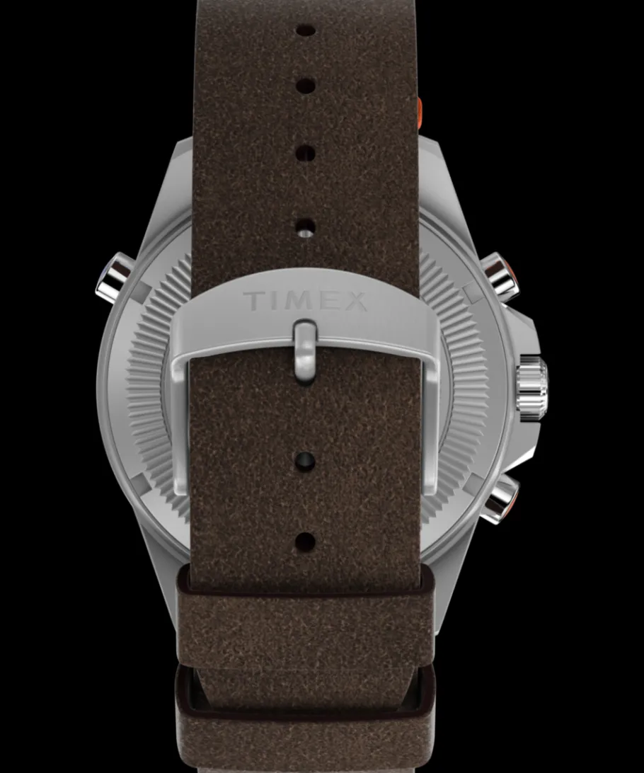 Timex Leather|Father's Day Gifts*Expedition Tide-Temp-Compass 43mm Eco-Friendly Leather Strap Watch