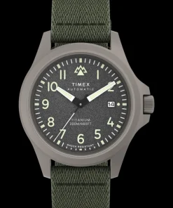 Timex Titanium|Automatic*Expedition Titanium Automatic 41mm Recycled Fabric Strap Watch