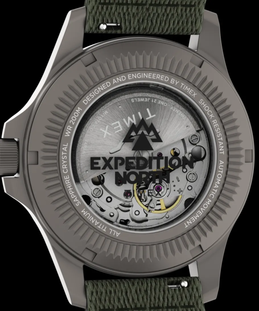 Timex Titanium|Automatic*Expedition Titanium Automatic 41mm Recycled Fabric Strap Watch