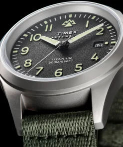 Timex Titanium|Automatic*Expedition Titanium Automatic 41mm Recycled Fabric Strap Watch