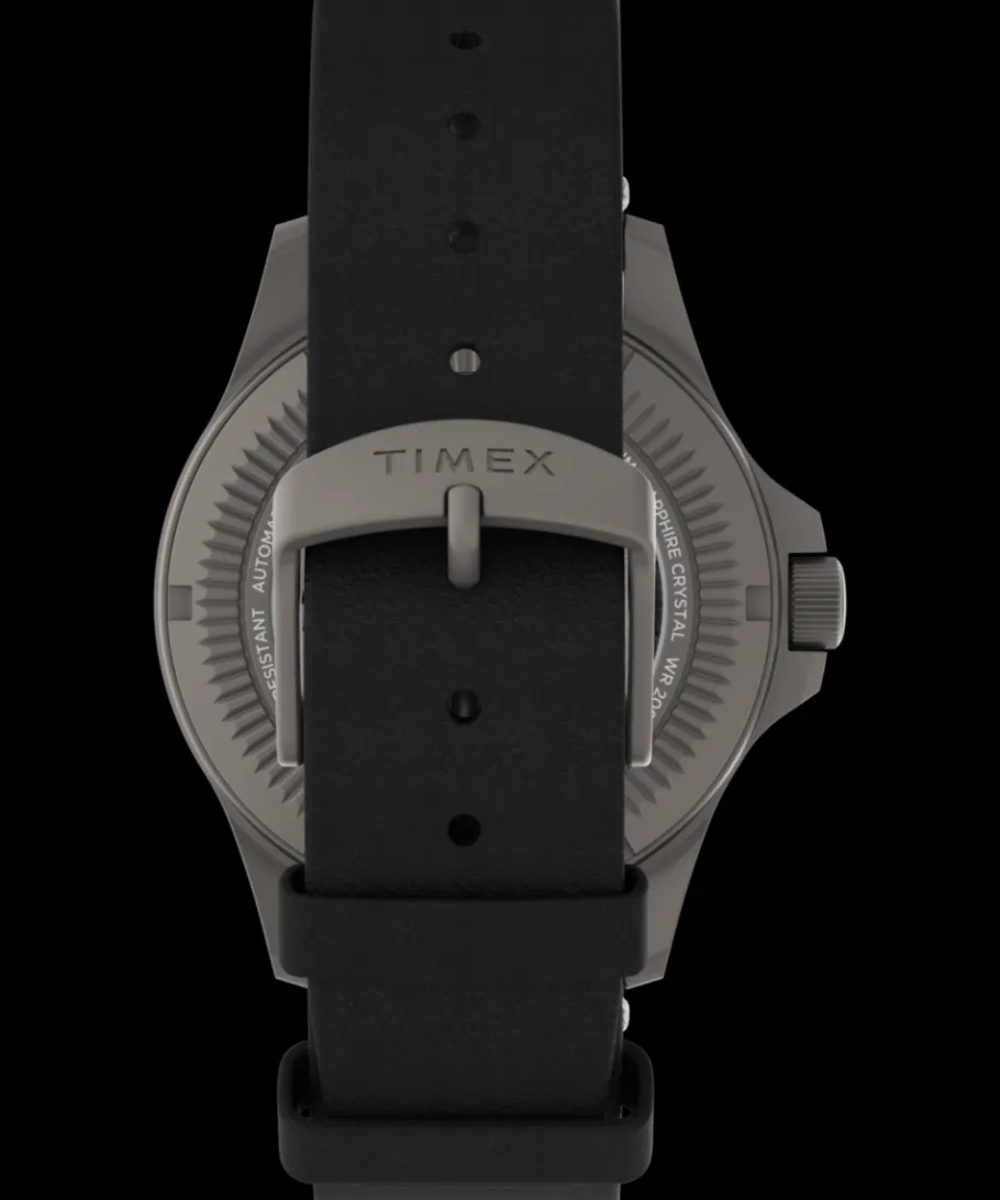 Timex Titanium|Leather*Expedition Titanium Automatic 41mm Eco-Friendly Leather Strap Watch