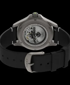 Timex Titanium|Leather*Expedition Titanium Automatic 41mm Eco-Friendly Leather Strap Watch