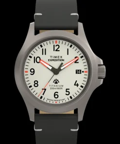 Timex Titanium|Leather*Expedition Titanium 38mm Leather Strap Watch