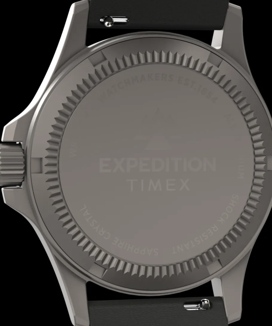 Timex Titanium|Leather*Expedition Titanium 38mm Leather Strap Watch
